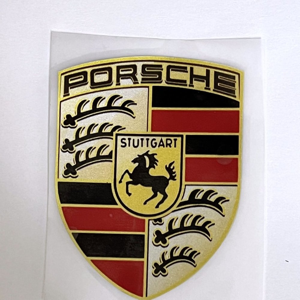 New Large 4x3 inch PORSCHE STUTTGART HOTROD Emblem Sticker